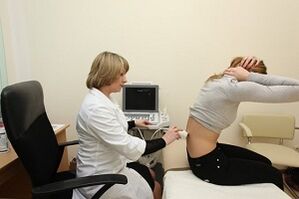 Scanner du bas du dos avec ostéochondrose